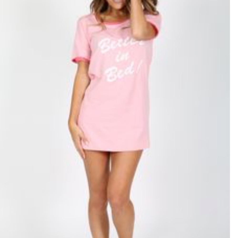Kittenish “Better in Bed” sleep shirt